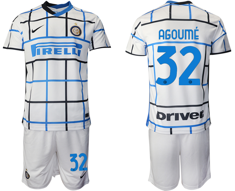 Men 2020-2021 club Inter milan away #32 white Soccer Jerseys->inter milan jersey->Soccer Club Jersey